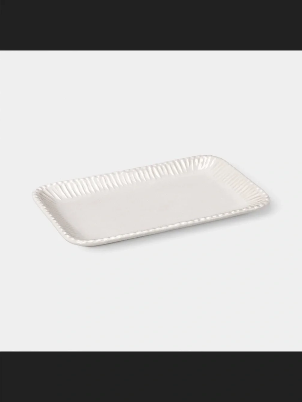 Beaded Ceramic Tray Ivory - Threshold™